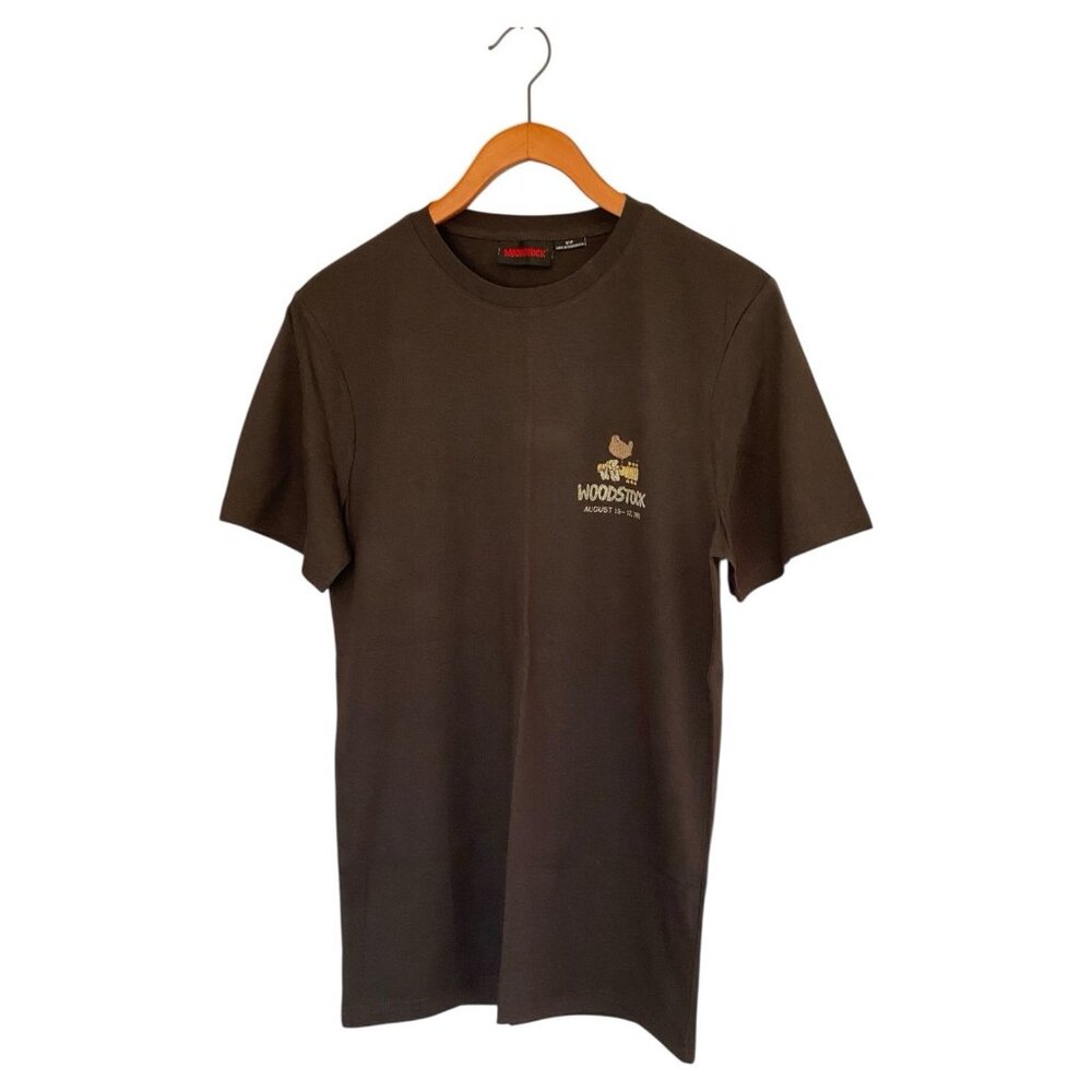 Woodstock Black Small Graphic Tee T-Shirt Men's S Music Band New